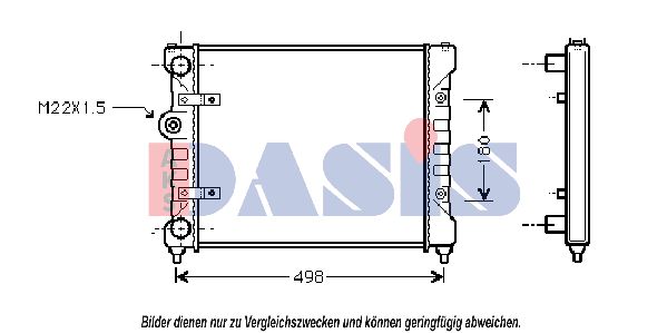 AKS DASIS Radiators, Motora dzesēšanas sistēma 040390N